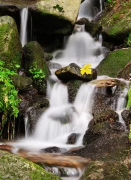 Calm waterfall Stock Photos