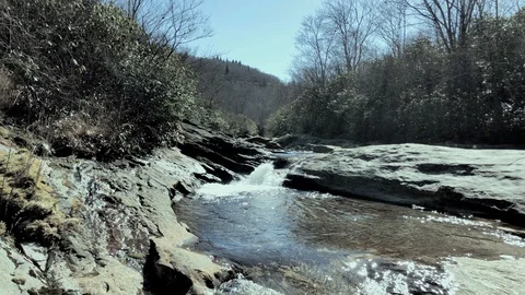 Calm waters 4 Graveyard fields Stock Footage 89602978