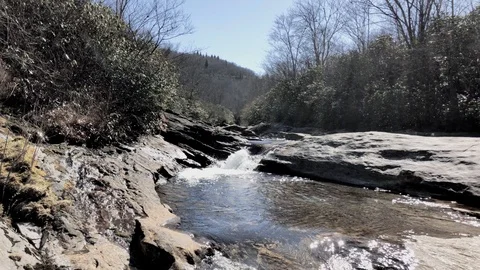 Calm waters 5 Graveyard Fields Stock Footage 89595925