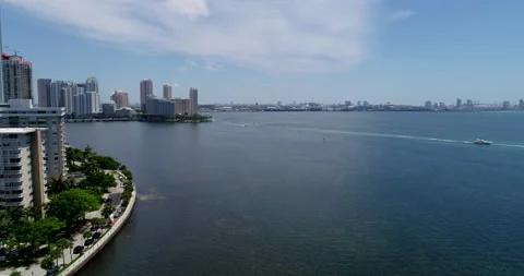 Calm waters on Biscayne bay Stock Footage 157264777