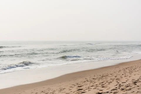 Calm waves on beach Foto stock