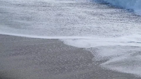 Calm Waves Gently Lapping on Shore Stock Footage 307909682