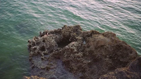 Calm Waves Graded Slow Motion Stock Footage 246771864