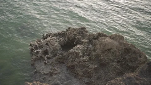 Calm Waves HLG Slow Motion Stock Footage 246771863