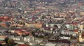 Calm western European town, Austrian Innsbruck city, aerial view HD Footage