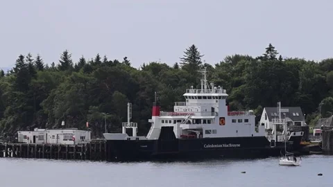 CalMac Caledonian MacBrayne Ferry Stock Footage 341123615