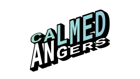 CALMED vs ANGERS, 3D Text Animation in Isometric View with Opposite Word Motion Stock Footage 314263347
