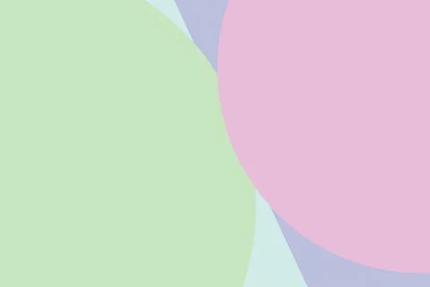 A calming abstract composition of overlapping pastel circles in mint, rose,.. Stock Illustration