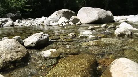 Calming Babbling Brook Meditation Video stock 10585343