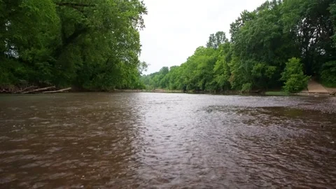 Calming babbling river Stock Footage 243524108