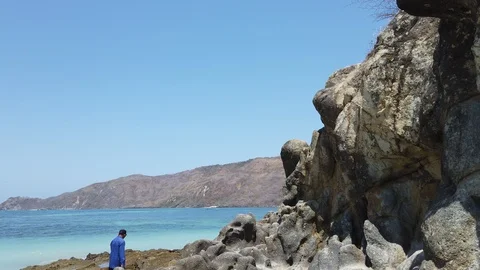 Calming Beach Stock Footage 123916650
