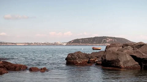 Calming beach slow motion video footage Stock Footage 107799260