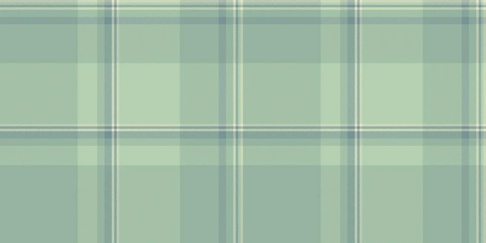 Calming green plaid pattern. Seamless texture in muted tones. Perfect for bac Stock Illustration