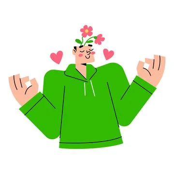 Calming Mind Stock Illustration