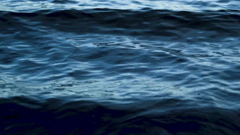 Calming smooth waves with beautiful blue color (4k 30p) Stock Footage 156858009