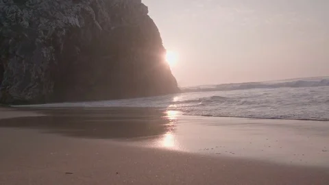 Calming View of Epic Sunset Stock Footage 82866118