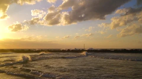 Calming view of sunset at tropic sea 스톡 동영상 59348718