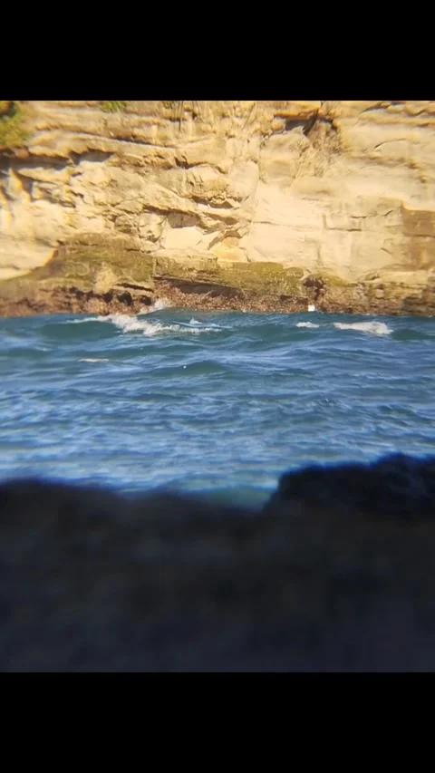 The calming waves of Klayar beach in Pacitan, East Java Stock Footage 279712504