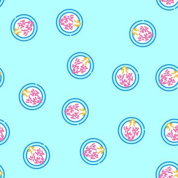 Caloric deficit obesity overweight vector seamless pattern Stock Illustration