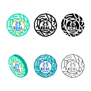Calorie cabbage color icon vector clean Stock Illustration