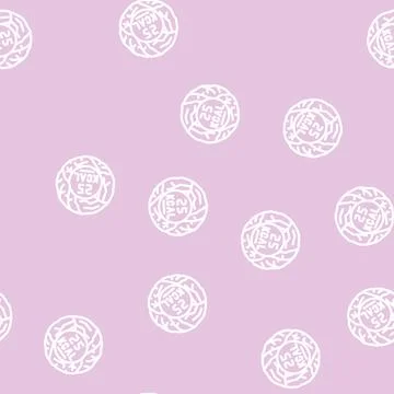 Calorie cabbage line vector seamless pattern Stock Illustration