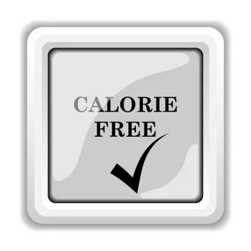 Calorie free icon. internet button on white background.. Stock Illustration