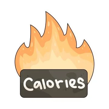 Calorie illustration Stock Illustration