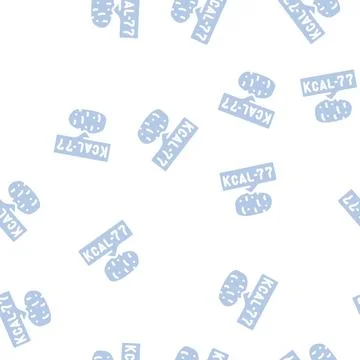 Calorie potato glyph vector seamless pattern Stock Illustration