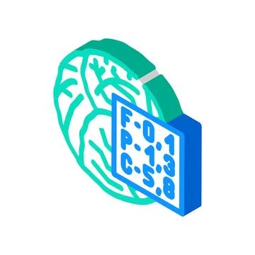 Calories cabbage isometric icon vector illustration Illustrazione stock