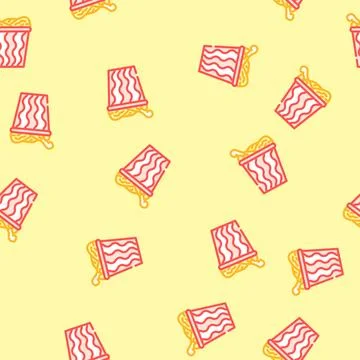Calories chicken fried vector seamless pattern Stock Illustration