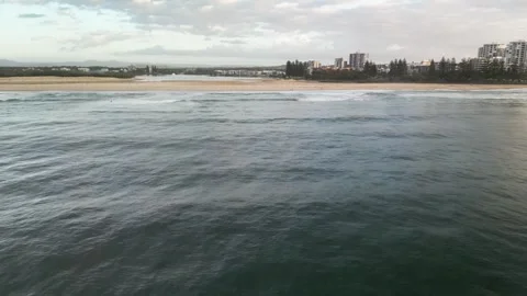 Caloundra from Beach to foreshore Stock Footage 309016172