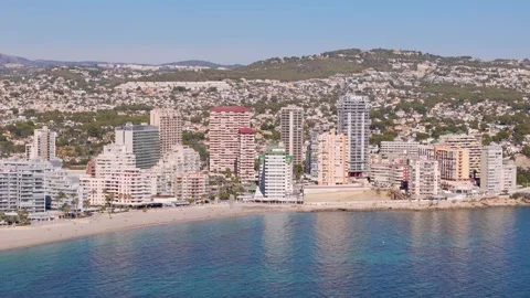 Calp Spain by drone Stock Footage 281269497