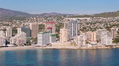 Calp Spain by drone Stock Footage 281269537