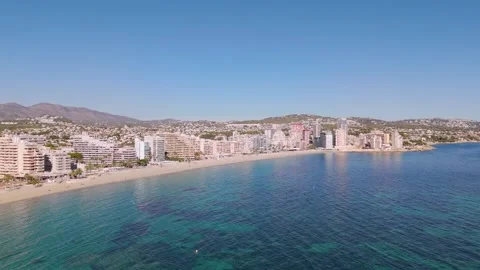 Calp Spain by drone Stock Footage 281269569