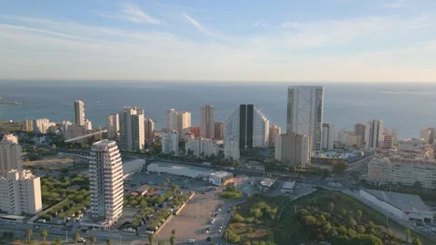 Calp Spain by drone Stock Footage 281269602