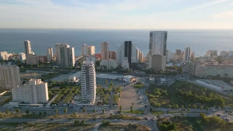 Calp Spain by drone Stock Footage 281269607