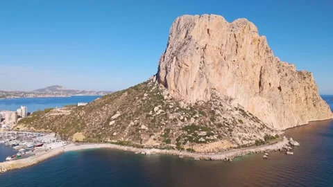 Calp Spain by drone Stock Footage 281269667