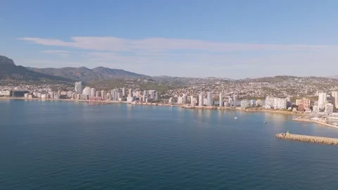 Calp Spain by drone Stock Footage 281269670