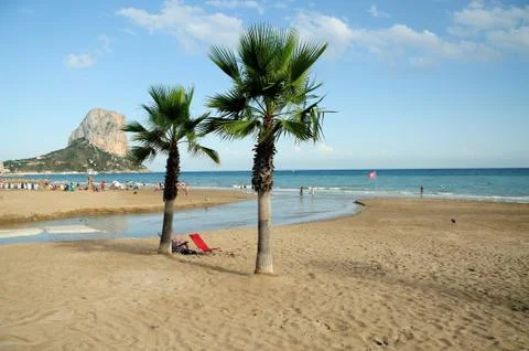 Calpe Beach 스톡 사진