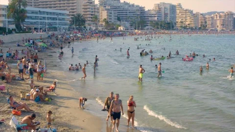 Calpe beach in Spain Video stock 123131402