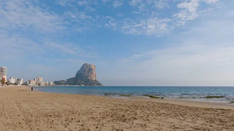 Calpe beach (Spain) Stock Footage 168939232