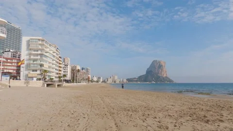 Calpe beach (Spain)  Stock Footage 168939282