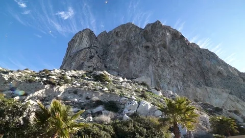 Calpe mountain smooth motion Stock Footage 89649899