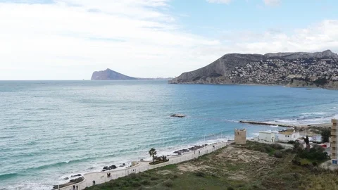 Calpe view pan right Stock Footage 89650148
