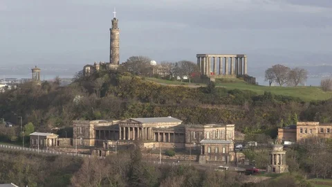 Calton Hill Edinburgh 動画素材 80494922