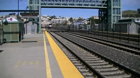 CALTRAIN BULLET Video stock 10854039