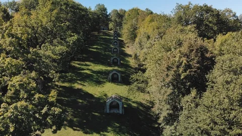 Calvary and Monastery of the Mount-Ares to Nestier, Aerial View 14 Vidéo 96135902