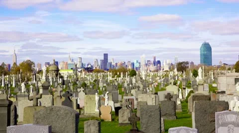 Calvary Cemetery Vídeo Stock 12731254