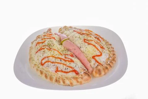 Calzone pizza Stock Photos