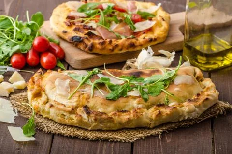 Calzone pizza Stock Photos